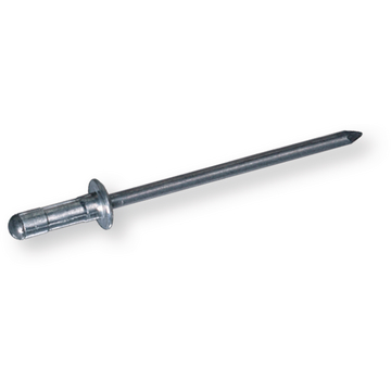 Blindklinknagel platbolkop multigrip 3,2x8,0 aluminium/staal bruin-grijs